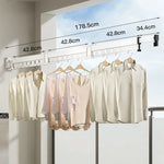 Wall-Mounted Drying Rack Foldable Aluminum Space-Saving