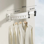 Wall-Mounted Drying Rack Foldable Aluminum Space-Saving