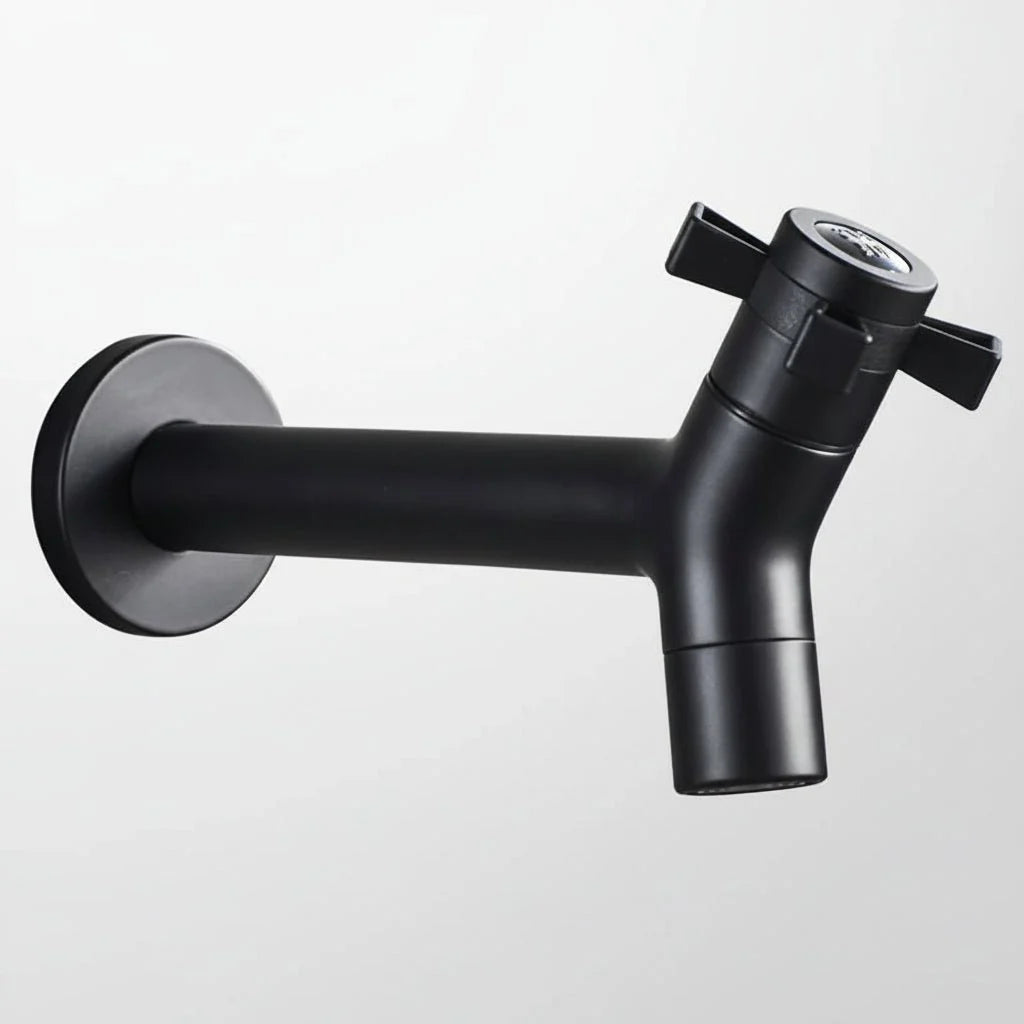 Wall-Mounted Faucet 304 Stainless Steel Space-Saving Rust-Resistant