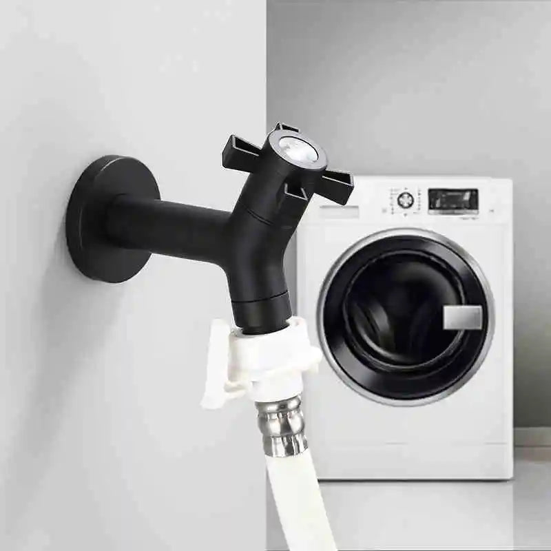 Wall-Mounted Faucet 304 Stainless Steel Space-Saving Rust-Resistant