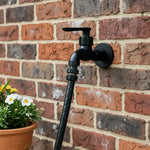 Wall-Mounted Faucet Solid Brass Matte Black Finish