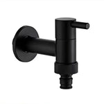 Wall-Mounted Faucet Solid Brass Matte Black Finish