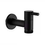 Wall-Mounted Faucet Solid Brass Matte Black Finish