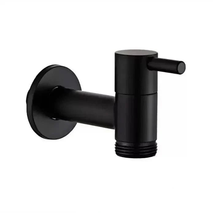 Wall-Mounted Faucet Solid Brass Matte Black Finish