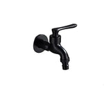 Wall-Mounted Faucet Solid Brass Matte Black Finish