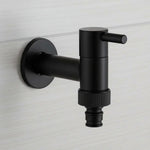 Wall-Mounted Faucet Solid Brass Matte Black Finish