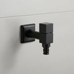 Wall-Mounted Faucet Solid Brass Matte Black Finish