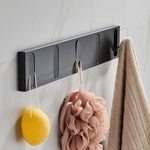 Wall-Mounted Hook Rack Metal 1–5 Hooks Minimalist Design