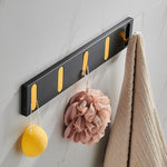 Wall-Mounted Hook Rack Metal 1–5 Hooks Minimalist Design