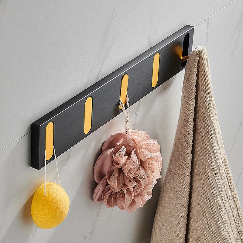 Wall-Mounted Hook Rack Metal 1–5 Hooks Minimalist Design
