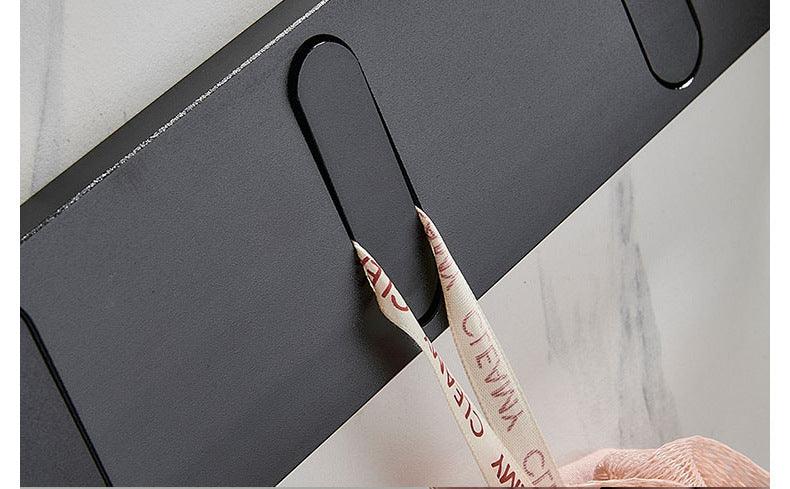 Wall-Mounted Hook Rack Metal 1–5 Hooks Minimalist Design
