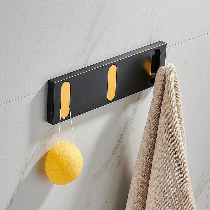 Wall-Mounted Hook Rack Metal 1–5 Hooks Minimalist Design