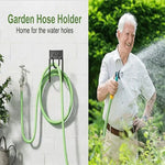 Wall-Mounted Hose Holder Curved Metal Double Hook