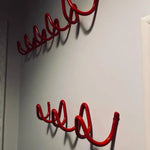 Wall-Mounted Key & Coat Rack Iron 3 Hooks Space-Saving