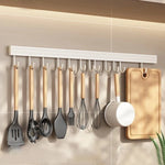 Wall-Mounted Kitchen Organizer Stainless Steel Space-Saving Cutting Board & Utensil Holder