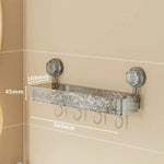 Wall-Mounted Shelf Suction Cup Detachable Hooks
