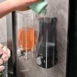 Wall-Mounted Soap Dispenser No-Drill Adhesive Mount