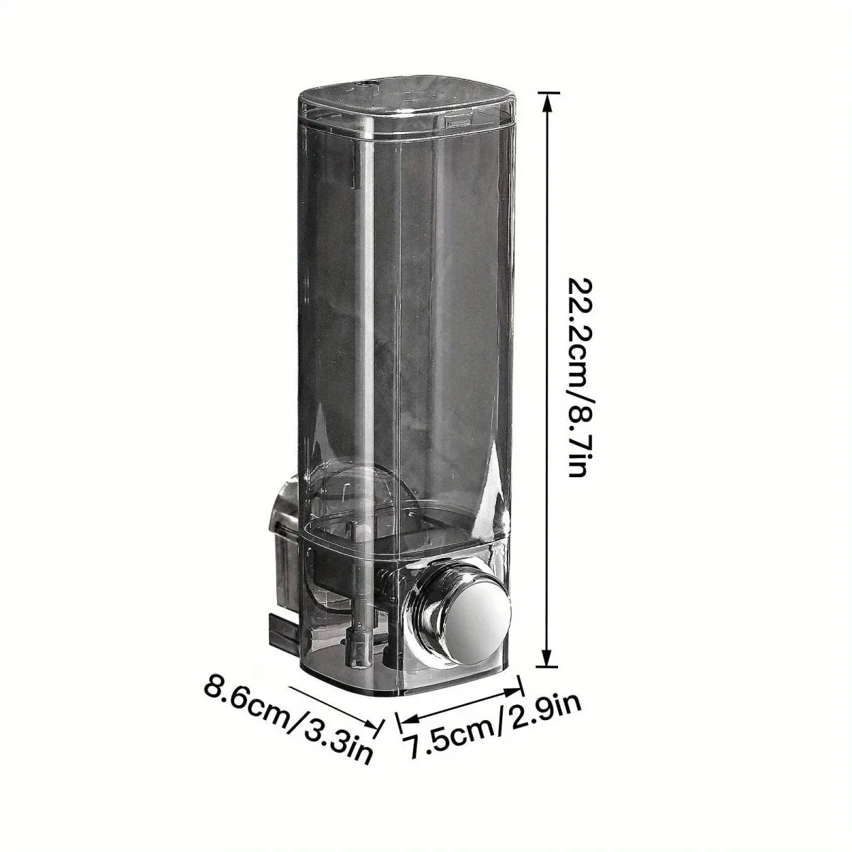 Wall-Mounted Soap Dispenser No-Drill Adhesive Mount