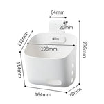 Wall-Mounted Storage Basket Stackable With Hooks