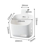 Wall-Mounted Storage Basket Stackable With Hooks