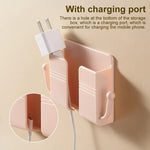 Wall-Mounted Storage Box Built-In Charging Port No-Strap Mount