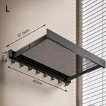 Wall-Mounted Towel Rack Suction Mount Expandable Aluminum