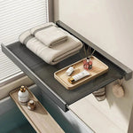 Wall-Mounted Towel Rack Suction Mount Expandable Aluminum