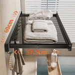 Wall-Mounted Towel Rack Suction Mount Expandable Aluminum