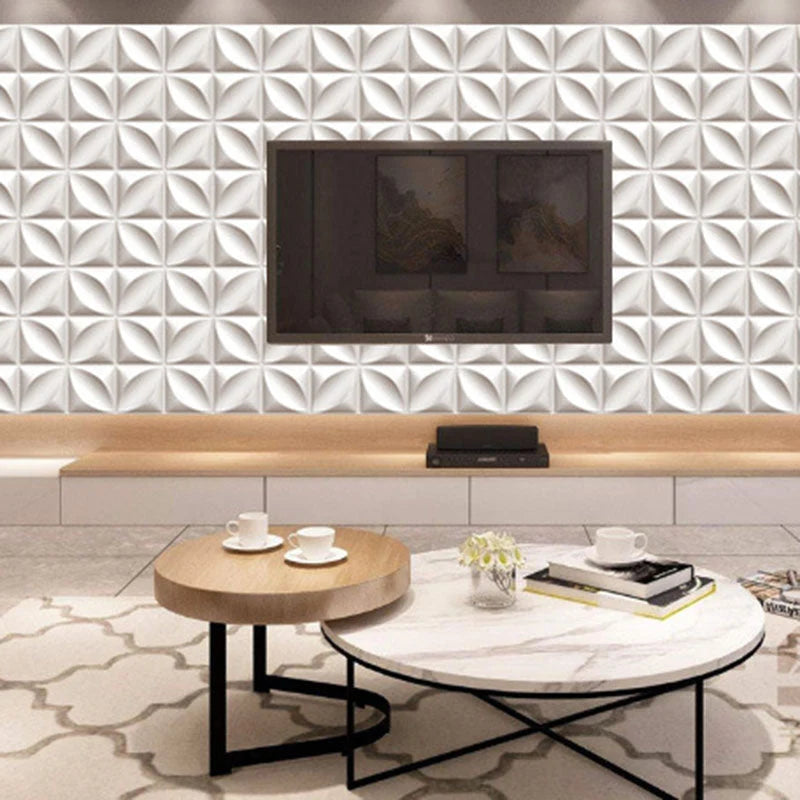 Wall Panels Peel & Stick 3D Embossed Vinyl Waterproof