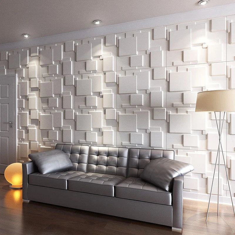 Wall Panels Peel & Stick 3D Embossed Vinyl Waterproof