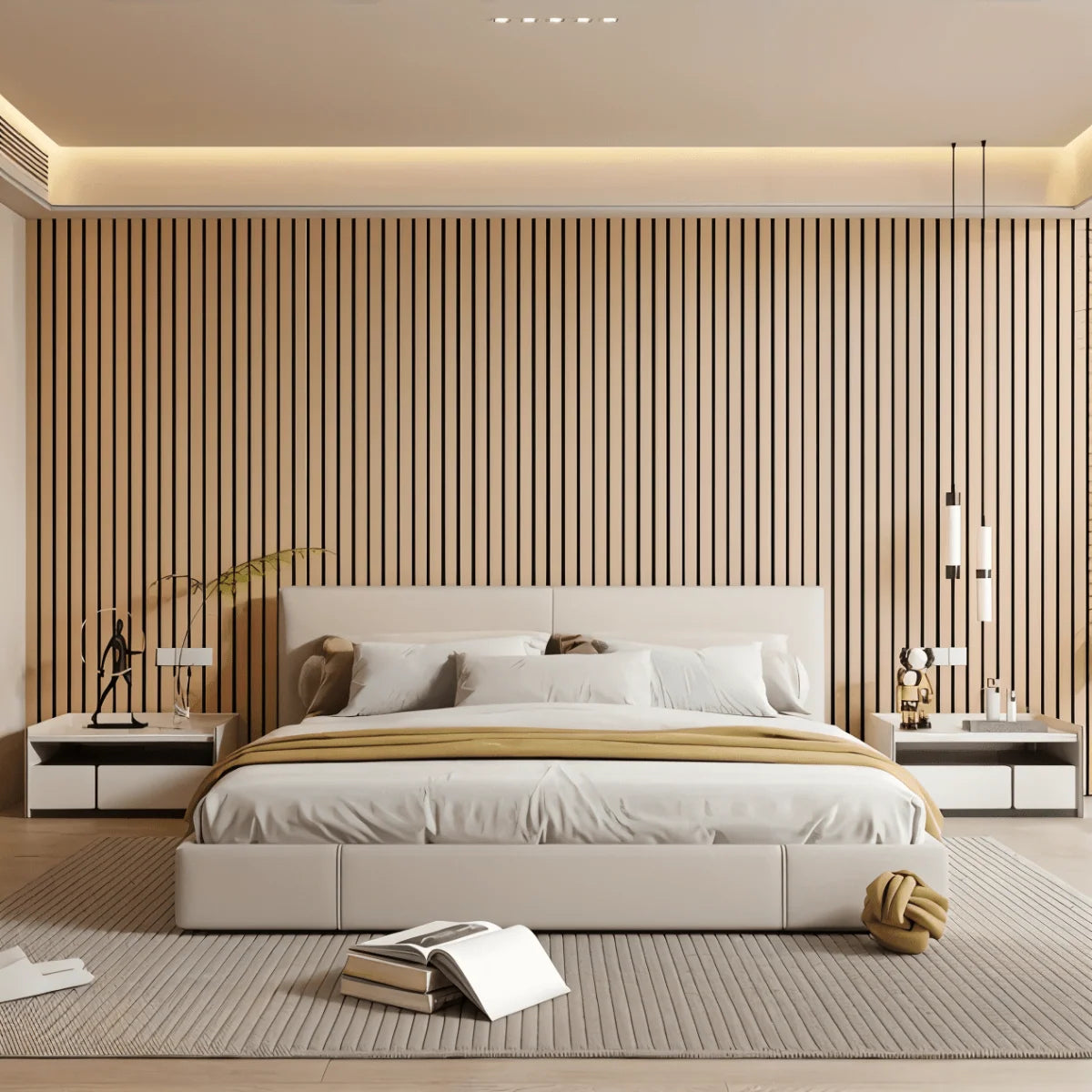 Wall Panels Peel-and-Stick Wood-Look Moisture-Resistant PVC