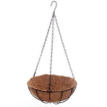 Wall Planter Half-Round Steel Frame Coconut Fiber Liner