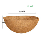 Wall Planter Half-Round Steel Frame Coconut Fiber Liner
