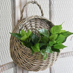 Wall Planter Handwoven Natural Rattan Hanging Design
