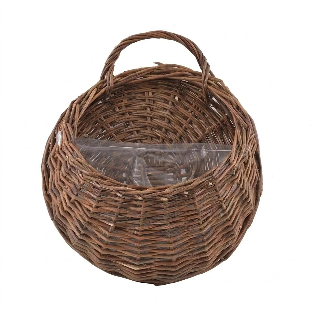 Wall Planter Handwoven Natural Rattan Hanging Design