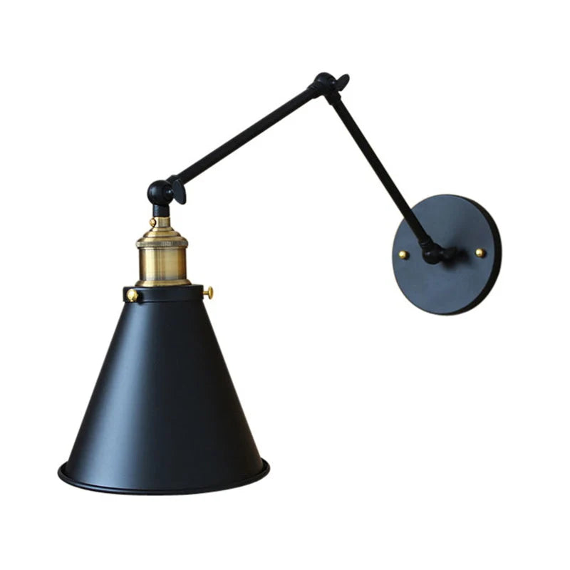 Wall Sconce Adjustable Cone Shade Hardwired