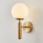 Wall Sconce Clear Globe Shade Modern Vintage Style