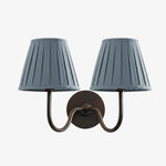 Wall Sconce Dimmable Fabric Shade Hardwired Bedside Light