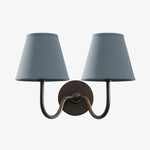 Wall Sconce Dimmable Fabric Shade Hardwired Bedside Light