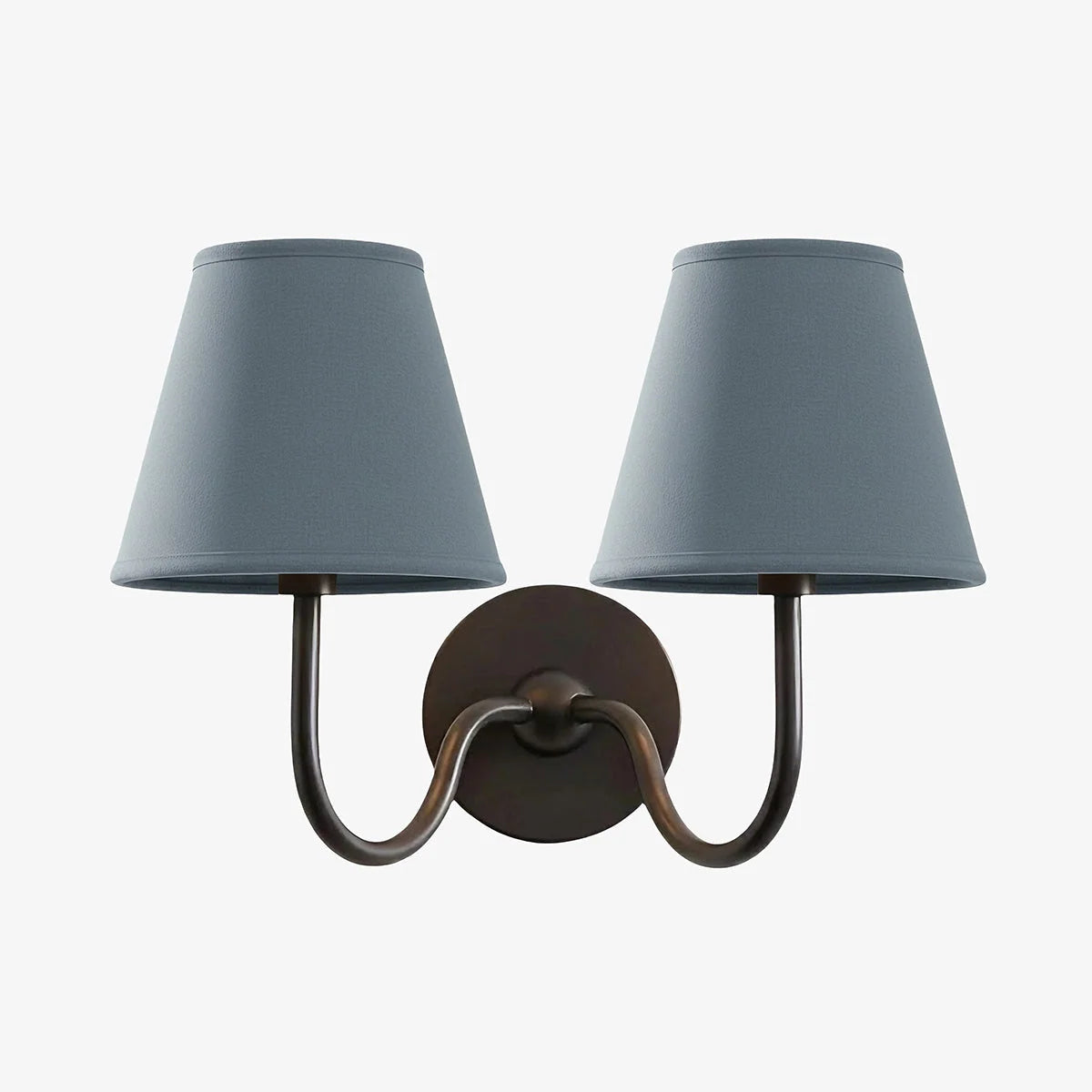 Wall Sconce Dimmable Fabric Shade Hardwired Bedside Light