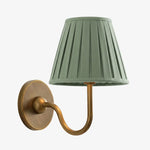 Wall Sconce Dimmable Fabric Shade Hardwired Bedside Light
