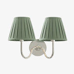 Wall Sconce Dimmable Fabric Shade Hardwired Bedside Light