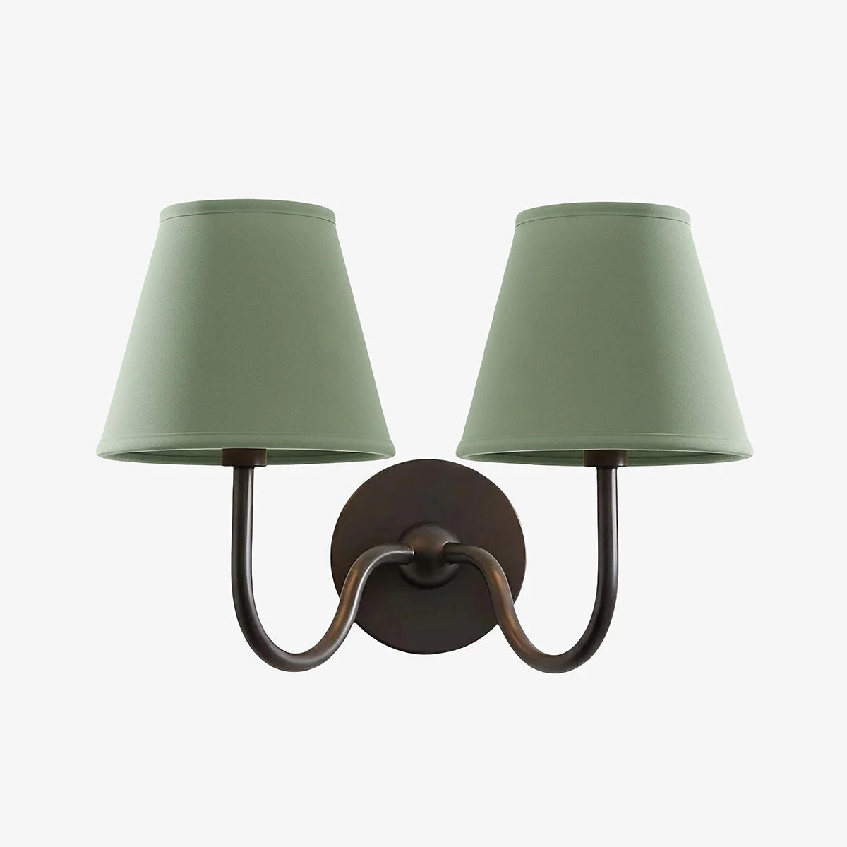 Wall Sconce Dimmable Fabric Shade Hardwired Bedside Light