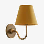 Wall Sconce Dimmable Fabric Shade Hardwired Bedside Light
