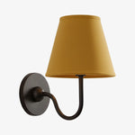 Wall Sconce Dimmable Fabric Shade Hardwired Bedside Light