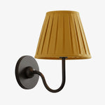 Wall Sconce Dimmable Fabric Shade Hardwired Bedside Light