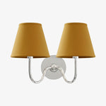Wall Sconce Dimmable Fabric Shade Hardwired Bedside Light