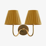 Wall Sconce Dimmable Fabric Shade Hardwired Bedside Light