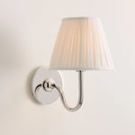 Wall Sconce Dimmable Fabric Shade Hardwired Bedside Light