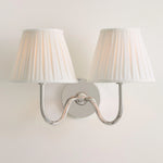 Wall Sconce Dimmable Fabric Shade Hardwired Bedside Light